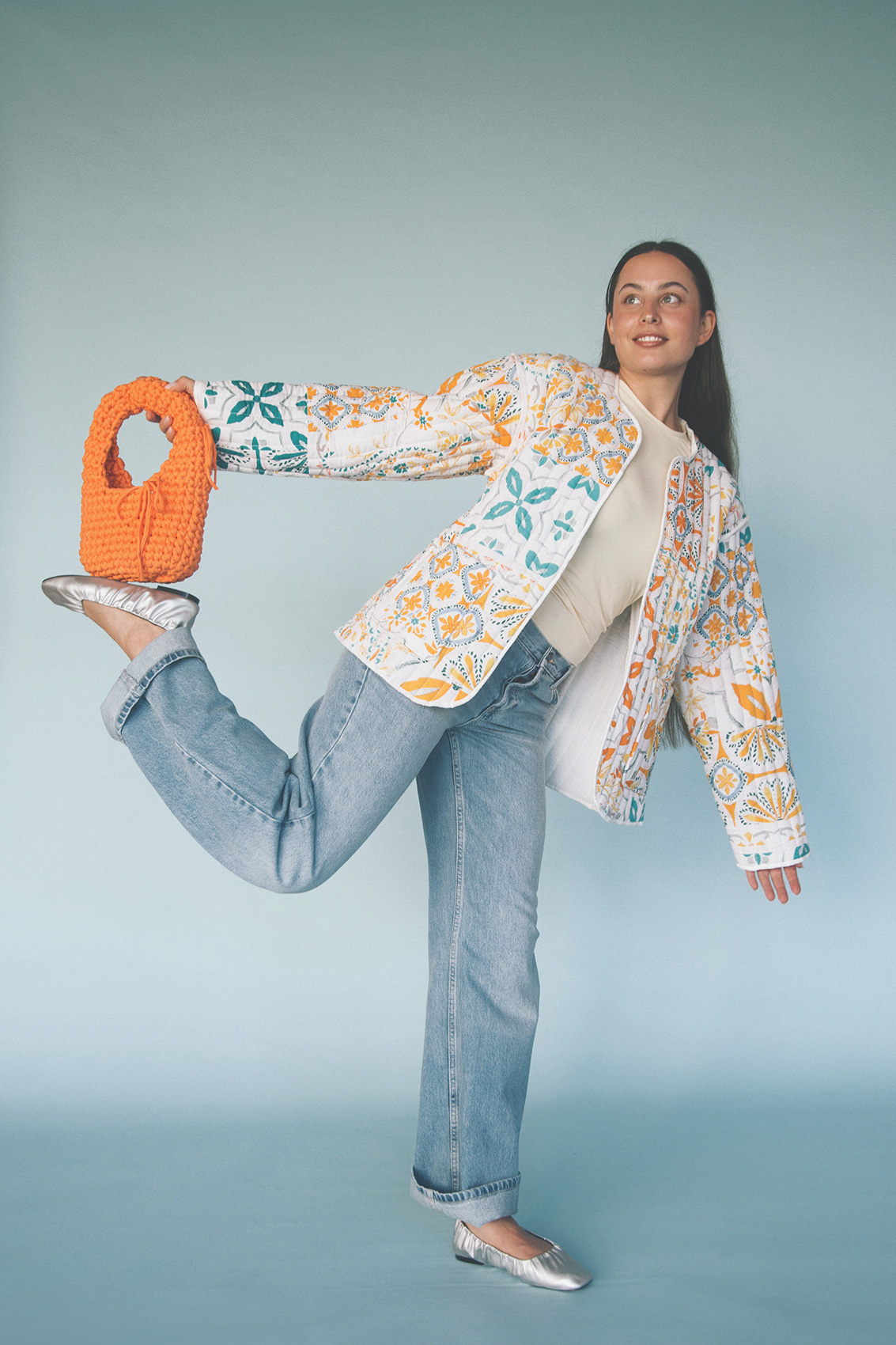 Veronika Mariienko for Kattu Hand Made and Hand Finished Premium Australian Brand. Hand Made Crochet Bags | Hand Finished 100% Cotton Socks | Print T-shirts | Photography by Evelina Fietisova | The Model Agency - Veronika Mariienko