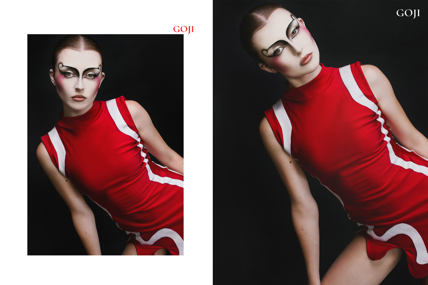 Mariah photographed for Goji Magazine by Evelina Fietisova with makeup by Andrea Palomec